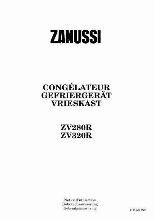 Mode d'emploi ZANUSSI ZV320R