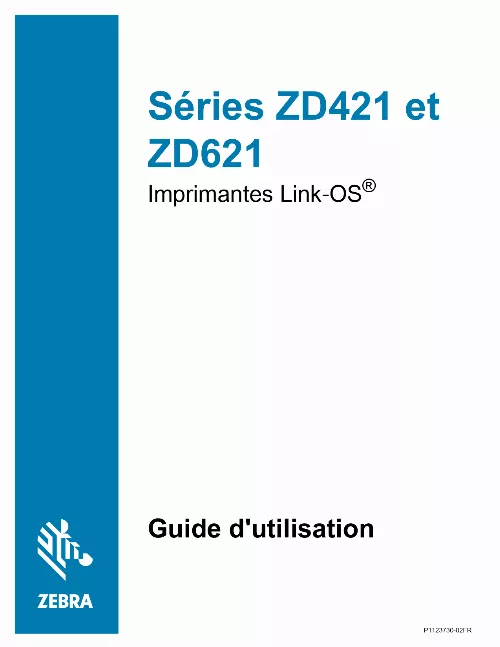 Mode d'emploi ZEBRA ZD621R