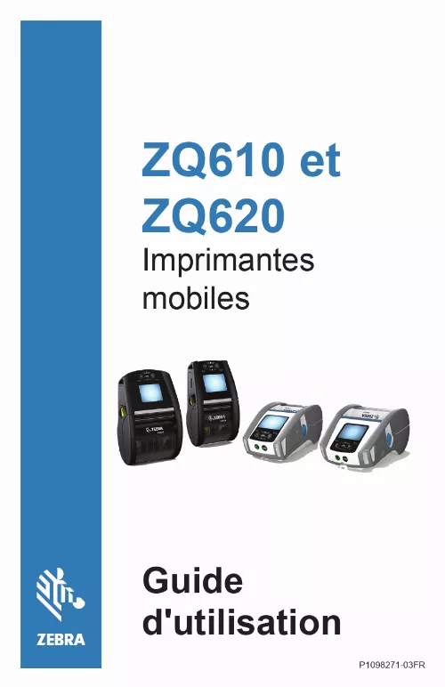 Mode d'emploi ZEBRA ZQ610