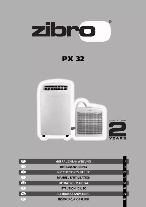 Mode d'emploi ZIBRO PX32