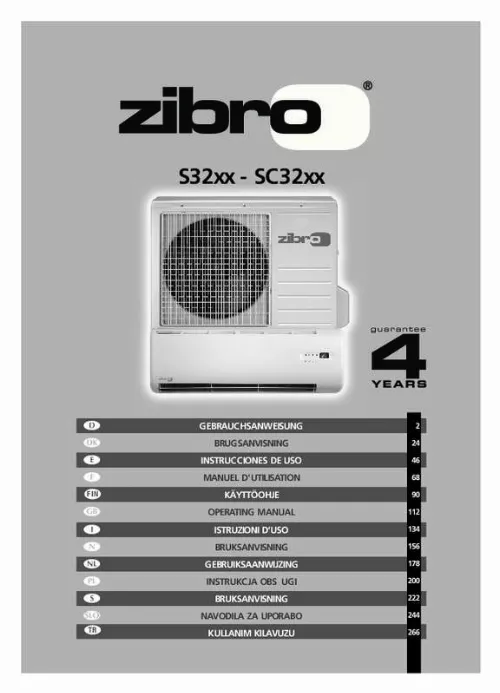Mode d'emploi ZIBRO SC3231