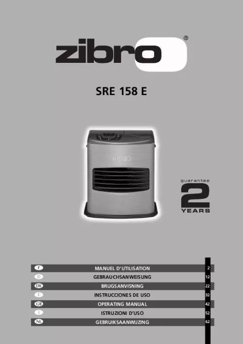 Mode d'emploi ZIBRO SRE 158E