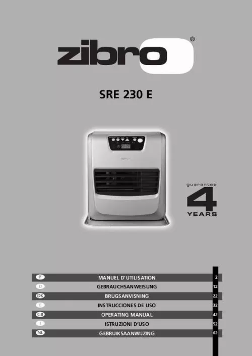 Mode d'emploi ZIBRO SRE 230 E