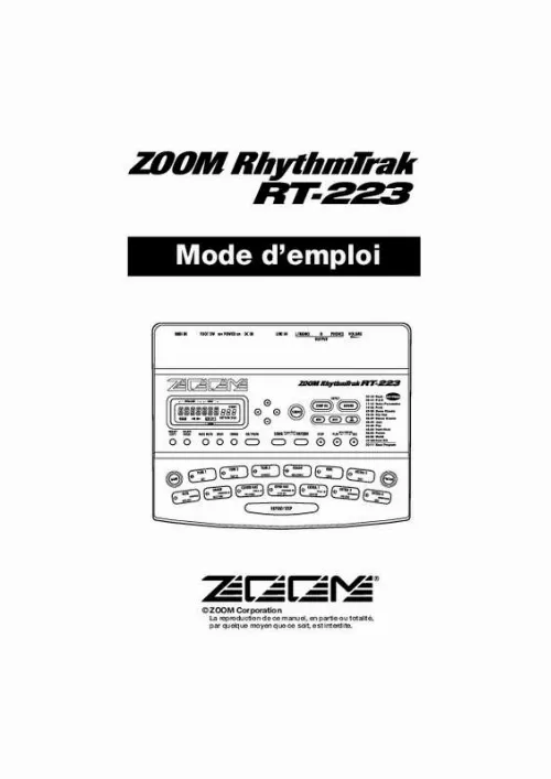 Mode d'emploi ZOOM RT223