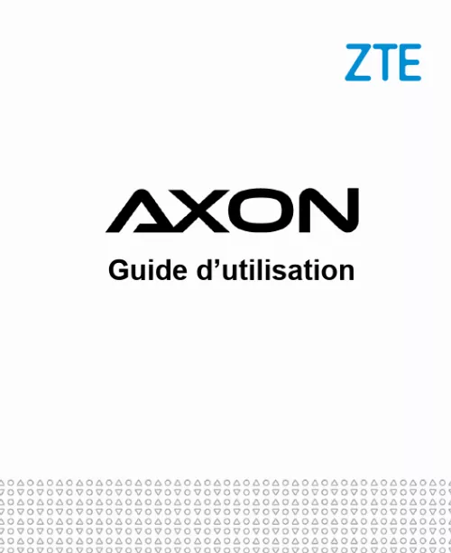 Mode d'emploi ZTE AXON ELITE