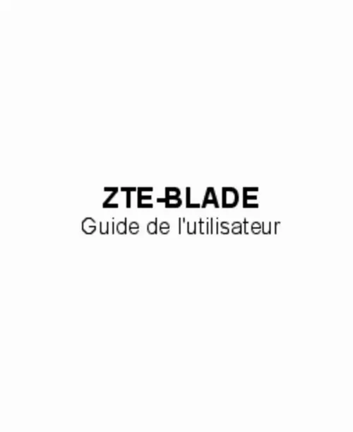 Mode d'emploi ZTE BLADE V8 LITE